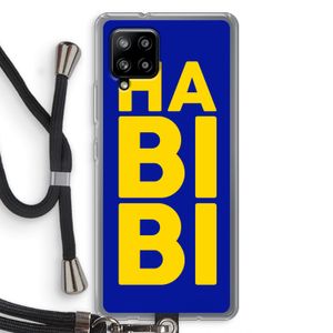 Habibi Blue: Samsung Galaxy A42 5G Transparant Hoesje met koord