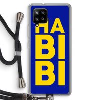 Habibi Blue: Samsung Galaxy A42 5G Transparant Hoesje met koord