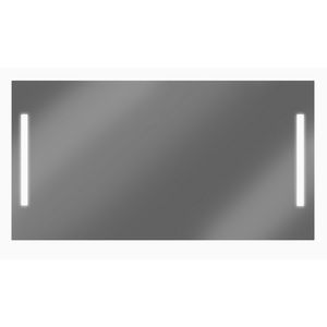 LoooX M-Line Double spiegel met zijverlichting en spiegelverwarming 200 x 70 cm, helder