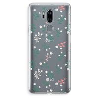 Small white flowers: LG G7 Thinq Transparant Hoesje