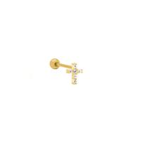 Karma Piercing Zirconia Faith | Goud Karma Piercing Zirconia Faith | Goud