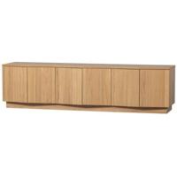 WOOOD Zuma tv-meubel 200 cm - Eiken - Transparant - 52x200x45 cm