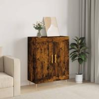 Dressoir 69,5x34x90 cm bewerkt hout gerookt eikenkleurig