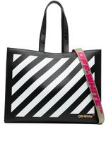 Off-White sac cabas Hybrid 48 à rayures Diag - Noir