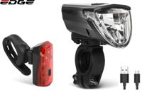 Edge verlichtingsset razor 60 lux usb stvzo gokeurd (incl. remlichtfunctie)