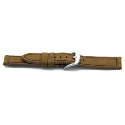 Horlogeband Universeel E337 Leder Bruin 16mm