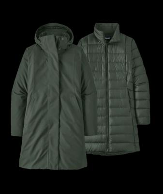 Patagonia Tres 3-in-1 Parka 3 in 1 jas Dames Old Growth Green XL