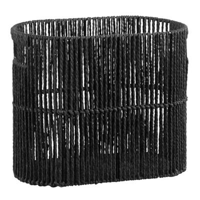 Leen Bakker - Mand Palma - 30x36x20 Cm - Touw - Zwart