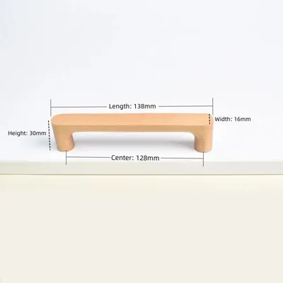 Houten Meubelknop - Beuken- of Walnoothout | Schattig Design | Inclusief Schroeven