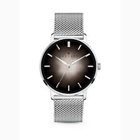 Kaliber 7KW 0007 Horloge met Meshband Ø40 mm zilverkleurig-zwart