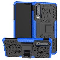 Antislip Huawei P30 Hybrid Case - Blauw / Zwart - thumbnail