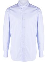 Finamore 1925 Napoli chemise en coton à manches longues - Bleu