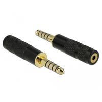 DeLOCK 5-pins stereo 4,4 mm male jack naar 4-pins stereo 2,5 mm female jack adapter adapter - thumbnail