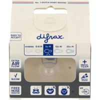 Difrax Fopspeen natural 6+ maanden sky Difrax Fopspeen natural 6+ maanden sky