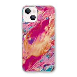 Pastel Echoes: iPhone 13 mini Transparant Hoesje