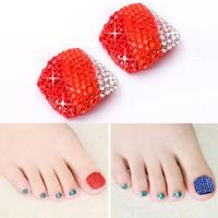 2 stuks Crystal nep Nail Art Tips Rhinestone volledige dekking teennagels Decals stickers (NO: 21) 2 stuks Crystal nep Nail Art Tips Rhinestone volledige dekking teennagels Decals stickers (NO: 21)