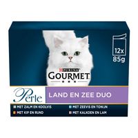 Gourmet Perle Duo Mini Filets - Land en Zee - 12 x 85 g