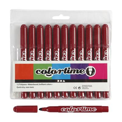 Creativ Company Wijnrode jumbo stiften, 12st.