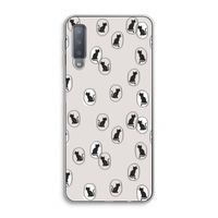 Miauw: Samsung Galaxy A7 (2018) Transparant Hoesje