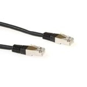 ACT Patchcord SSTP Category 6 PIMF, Black 25.00M netwerkkabel Zwart 25 m