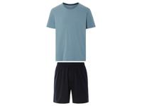 LIVERGY Korte heren pyjama (Blauw/donkerblauw, XXL)