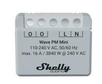 Shelly Qubino Wave PM Mini Slimme schakelaar Grijs