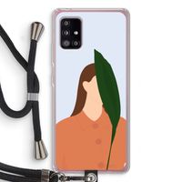 Leaf: Samsung Galaxy A51 5G Transparant Hoesje met koord