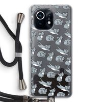 Poezen: Xiaomi Mi 11 Transparant Hoesje met koord