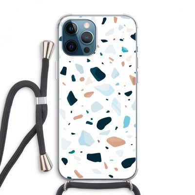 Terrazzo N°13: iPhone 12 Pro Max Transparant Hoesje met koord