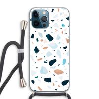 Terrazzo N°13: iPhone 12 Pro Max Transparant Hoesje met koord