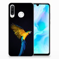 Huawei P30 Lite TPU Hoesje Papegaai - thumbnail