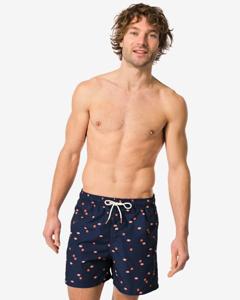 HEMA Herenzwembroek Vissen Blauw (blauw)