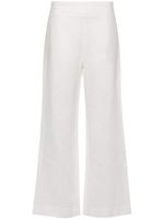 Ermanno Scervino pantalon en lin à coupe droite - Blanc - thumbnail