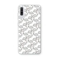 Zwanen: Samsung Galaxy A70 Transparant Hoesje