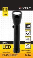 Enzo Entac LED zaklamp 1W aluminium zwart 1xAA 5700110 Enzo Entac LED zaklamp 1W aluminium zwart 1xAA 5700110