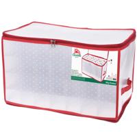 Kerstballen opbergbox - 57 x 33 x 34 cm - voor 112 ballen - kerstversiering opruimen/opbergen