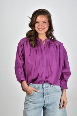 Sea Me Happy blouse Balloon beetroot