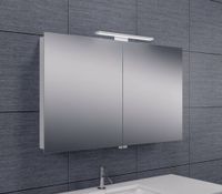 Spiegelkast Met Led Verlichting 100X60 Aluminium Aqua Splash - thumbnail