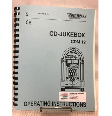 Wurlitzer One More Time Jukebox CDM12 Operating Instructions Manual