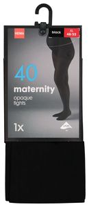 HEMA Zwangerschapspanty 40denier (zwart)