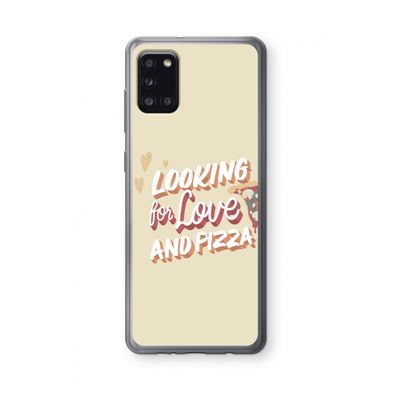 Pizza is the answer: Samsung Galaxy A31 Transparant Hoesje