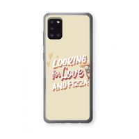 Pizza is the answer: Samsung Galaxy A31 Transparant Hoesje