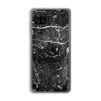 Zwart marmer: Samsung Galaxy A12 Transparant Hoesje