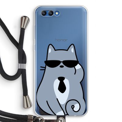Cool cat: Honor 10 Transparant Hoesje met koord