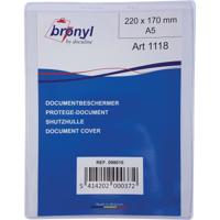 Bronyl U-mapje uit transparante PVC van 180 micron, ft A5