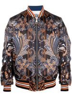 Philipp Plein veste bomber à imprimé cachemire - Noir