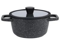 LIVARNO home Aluminium kookpan Ø 20 cm (granietsteen/zwart)