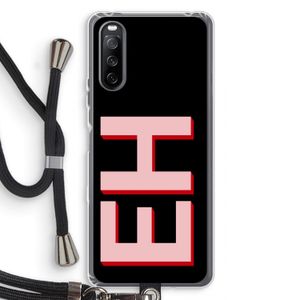 Monogram: Sony Sony Xperia 10 III Transparant Hoesje met koord