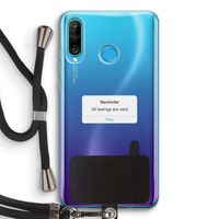 Reminder: Huawei P30 Lite Transparant Hoesje met koord