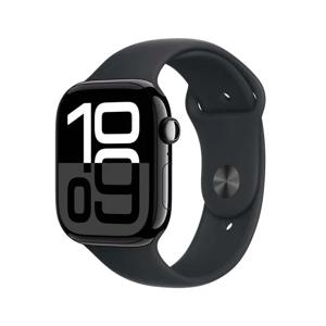 Apple Watch Series 10 GPS + Cellular 46mm Aluminium Case met Sport Band - S/M Smartwatch Zwart
